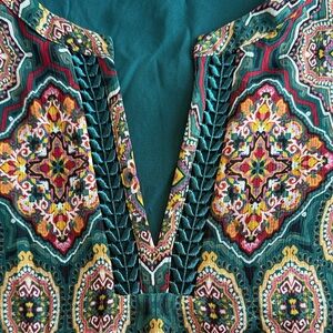 LOFT Multicolor Patterned Blouse